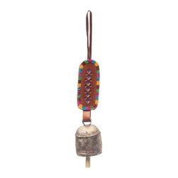 Matr Boomie (Bell) - Bell With Embossed Leather - Decorative Objects And Figurines