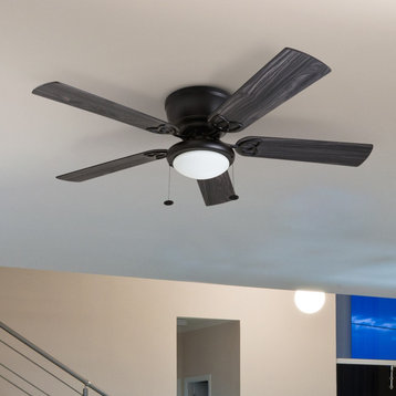 Prominence Home Benton Low Profile Ceiling Fan with Light, 52 inch