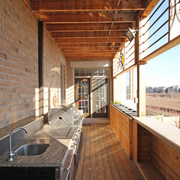 Multi Level Deck With Rain curtain