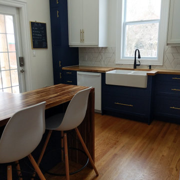 Remodeled IKEA kitchen goes from drab to fab