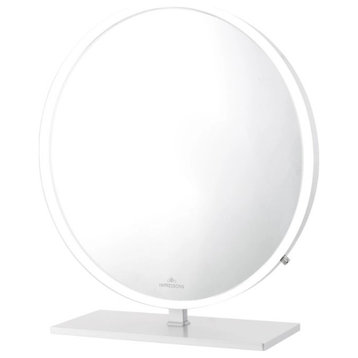 Monarch Pro Vanity Mirror, Silver, Led Strip Light