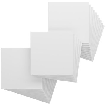 15 .75"Wx15 .75"Hx.375"T PVC Hobby Boards, Unfinished, 25-Pack