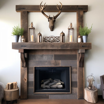 Gorgeous Fireplace Mantels with Wooden Corbels