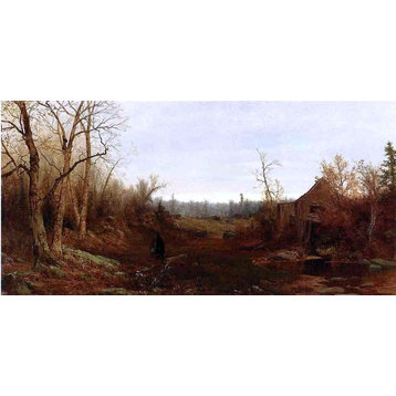 Jervis McEntee November Day 1863, 15"x30" Wall Decal