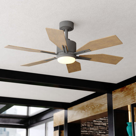 Mayfield 44" Ceiling Fan Charcoal Black