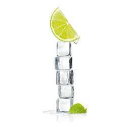 Platin Art's Deco Glass Wall Decor- Citrus Ice Cube - Wallpaper