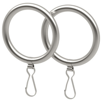 Curtain Ring, Set of 2, Satin Nickel