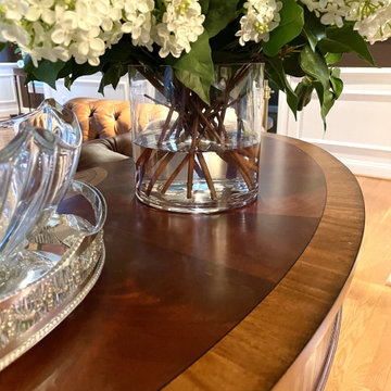Formal entertaining, a traditional inspired living room.