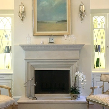 Finished mantel settings