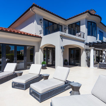 Rear elevation of a complete interior and exterior remodel in Newport Coast — th
