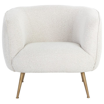 Amara Lounge Chair Copenhagen White, Cream