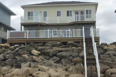 New deck, railing and siding