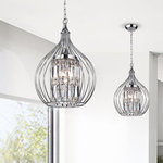 Greenville Signature - Acatia 3-Light Chrome Foyer Pendant - When you buy an Acatia 3-Light Chrome Foyer Pendant  online from The First Lighting at Houzz, we make it as easy as possible for you to find out when your product will be delivered