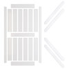 MDF Wood K Shape Barn Door with Installation Hardware Kit Water-Proof, 42"w X 84