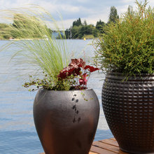 pottery in the garden