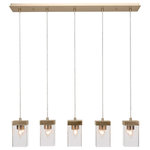 Toltec Lighting - Toltec Lighting 3215-NAB-530 Nouvelle - Five Light Cord Mini Pendant - Canopy Included: Yes