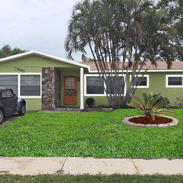 Spanish bright colors for an exterior update. Curb Appeal.