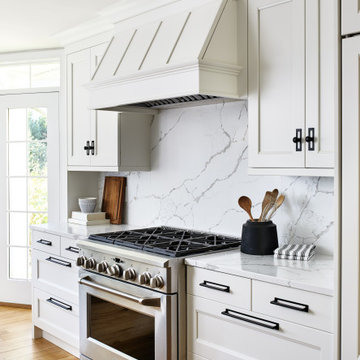 Bright Blue & White Kitchen