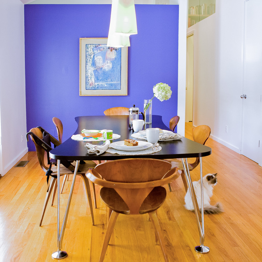 Dining Room with Raised Ceiling