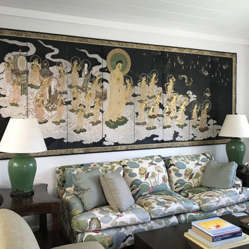 Installed this 13'x 5' Oriental screen in a Laguna Beach home.