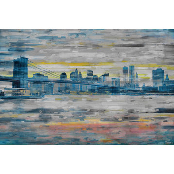 "Bridge Skyline" Print on Canvas, 24"x16"