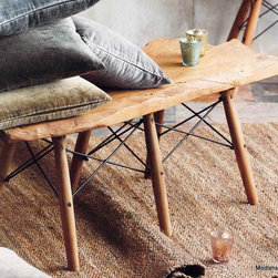 Roost Teak Eiffel Bench - SKU: F337 - Accent And Storage Benches