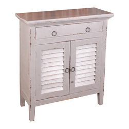 Sunset Trading Cottage Shutter Cabinet - Accent Chests And Cabinets