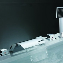 Wilard Chrome Widespread Shower Faucet Y-8001-F - Bathtub Faucets
