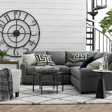 American Casual Ellery Large L-Shaped Sectional by Bassett