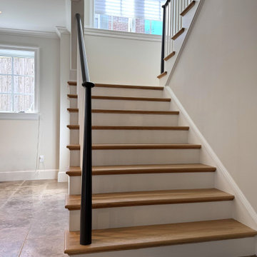 Project #142 | Transitional Staircase with Over-the-Post Balustrade