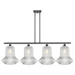 Innovations Lighting - Springwater 3-Light Island-Light, Matte Black, Clear Spiral Fluted - A truly dynamic fixture, the Ballston fits seamlessly amidst most decor styles. Its sleek design and vast offering of finishes and shade options makes the Ballston an easy choice for all homes.