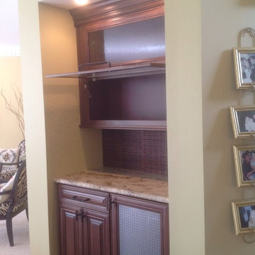 Hall Closet to Dry Bar Conversion