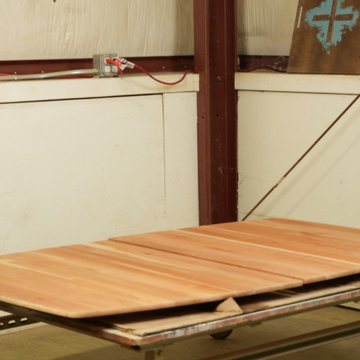 Solid Cherry Extension Dining Table Top — Full Stripping, Preparing, Refinishing