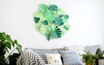 DIY : Un tableau végétal en papier pour habiller vos murs