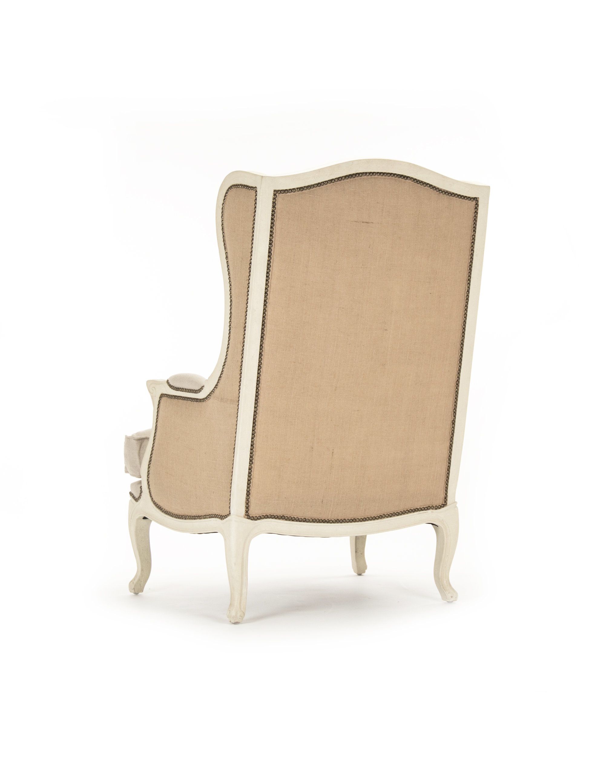 Berlap Chair Leon Chair, Natural Linen, Burlap - French Country - Armchairs And ...