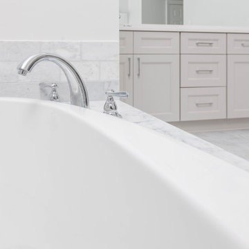 Natural Marble Master Bathroom
