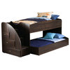 Standard Furniture Hideout Loft Bed with Trundle in Warm Dark  - Right