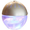 Earth Globe Glowing Water Air Revitalizer With Lavender Oil, Silver