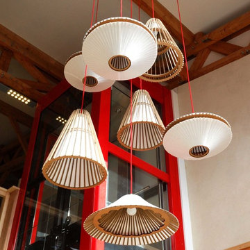 Création d'un luminaire sur mesure - Hall d'entrée de bureaux