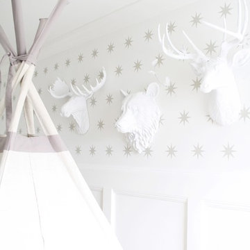 Nurseries with White Faux Taxidermy