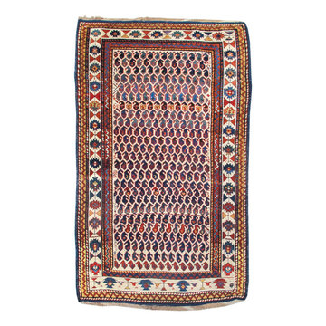 Kuba Scatter Rug, 3' 4" x 5' 4", Caucasus, 4th Qtr 19th C.