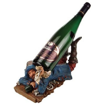 Blue Coat Pirate Wine Bottle Holder