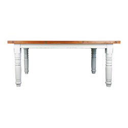 Sunset Trading - Whitewashed Dining Table - Dining Tables