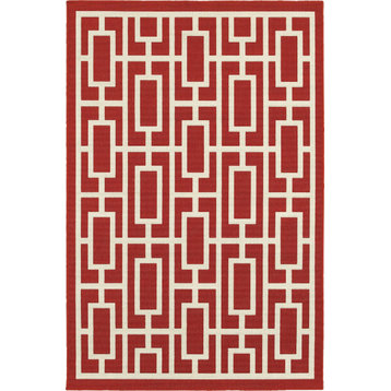 Oriental Weavers Meridian 9754R Red/Ivory Area Rug 7' 10'' Round