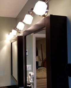 Bathroom Vanity Light Over Wall Mounted Cabinet