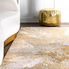 nuLOOM Contemporary Abstract Cyn Area Rug, Gold, 8'10"x12'