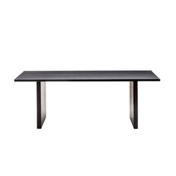 YumanMod - CLAYTON Rectangular Convertible Extendable Table, Dark Oakwood - Console Tables