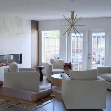 Interior makeover with custom fireplace | Habermehl Contracting Ltd