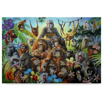 "Primates" by D. Rusty Rust, Canvas Art