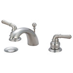 Olympia Faucets - Accent Two Handle Widespread Bathroom Faucet, Pvd Brushed Nickel - The Accent Two Handle Widespread Bathroom Faucet features: